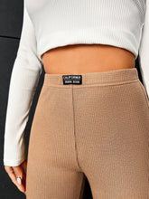 Letter Patched Flare Leg Pants FW22 - FD